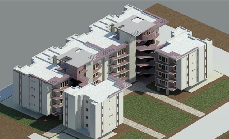 Construction of B, C and D type Residential quarters including allied services (phase - III) for  Hindustan Aeronautics Limited (HAL), Bangalore.